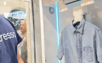 클린쇼에 처음 나온 프레소 사가 자동 클리닝 시스템을 전시했다.